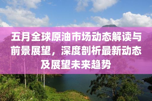 五月全球原油市场动态解读与前景展望，深度剖析最新动态及展望未来趋势