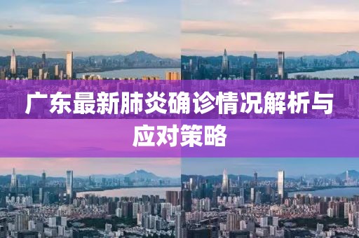 广东最新肺炎确诊情况解析与应对策略