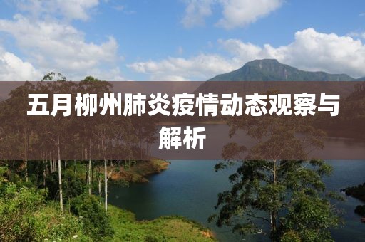 五月柳州肺炎疫情动态观察与解析