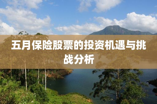 五月保险股票的投资机遇与挑战分析