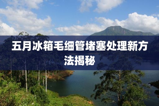 五月冰箱毛细管堵塞处理新方法揭秘