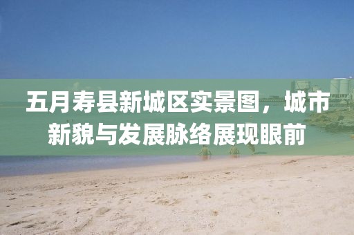 五月寿县新城区实景图，城市新貌与发展脉络展现眼前