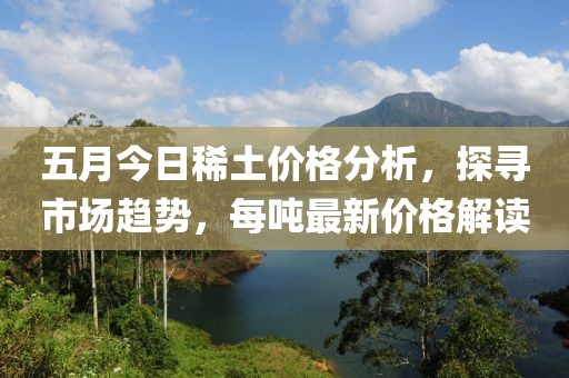 五月今日稀土价格分析，探寻市场趋势，每吨最新价格解读