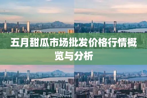 五月甜瓜市场批发价格行情概览与分析