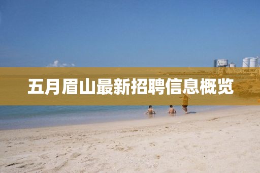 五月眉山最新招聘信息概览