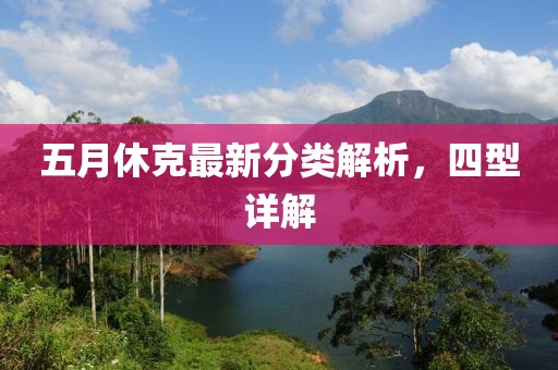 五月休克最新分类解析，四型详解