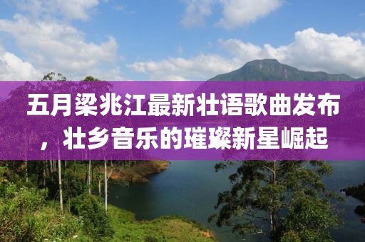 五月梁兆江最新壮语歌曲发布，壮乡音乐的璀璨新星崛起