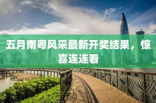 五月南粤风采最新开奖结果，惊喜连连看