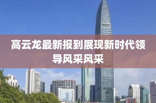 高云龙最新报到展现新时代领导风采风采