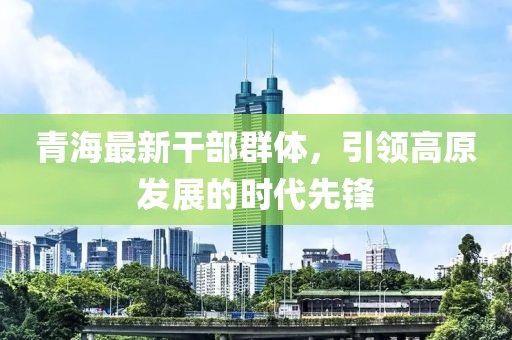 青海最新干部群体，引领高原发展的时代先锋