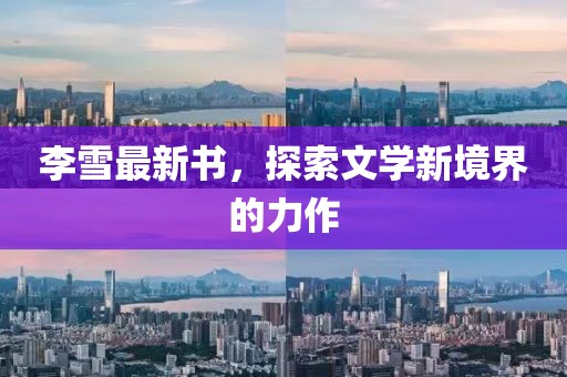 李雪最新书，探索文学新境界的力作