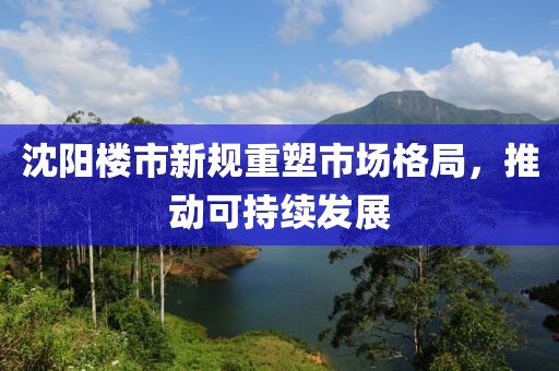 沈阳楼市新规重塑市场格局，推动可持续发展