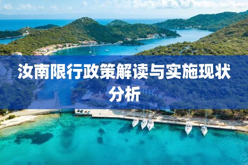 汝南限行政策解读与实施现状分析