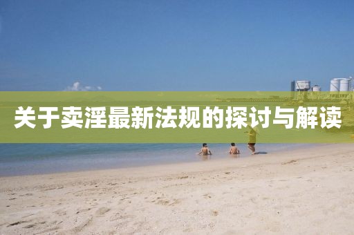 关于卖淫最新法规的探讨与解读