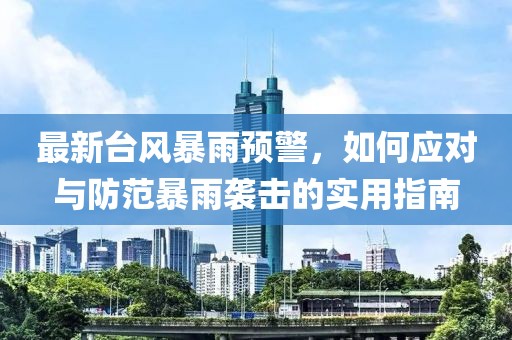 最新台风暴雨预警，如何应对与防范暴雨袭击的实用指南