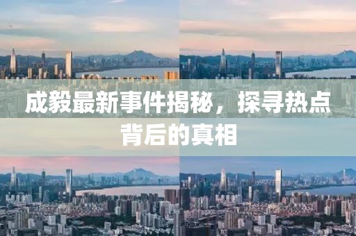 成毅最新事件揭秘，探寻热点背后的真相