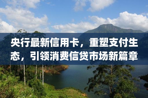 央行最新信用卡，重塑支付生态，引领消费信贷市场新篇章