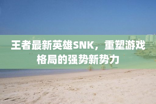 王者最新英雄SNK，重塑游戏格局的强势新势力