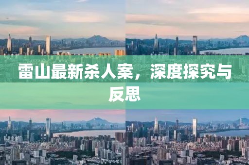 雷山最新杀人案，深度探究与反思