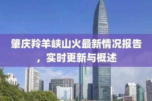 肇庆羚羊峡山火最新情况报告，实时更新与概述